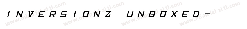 Inversionz Unboxed字体转换